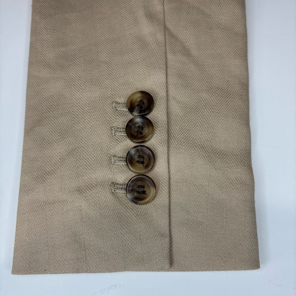 Vintage Ann Taylor Jacket Cream Linen 2 - Picture 6 of 12